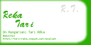 reka tari business card